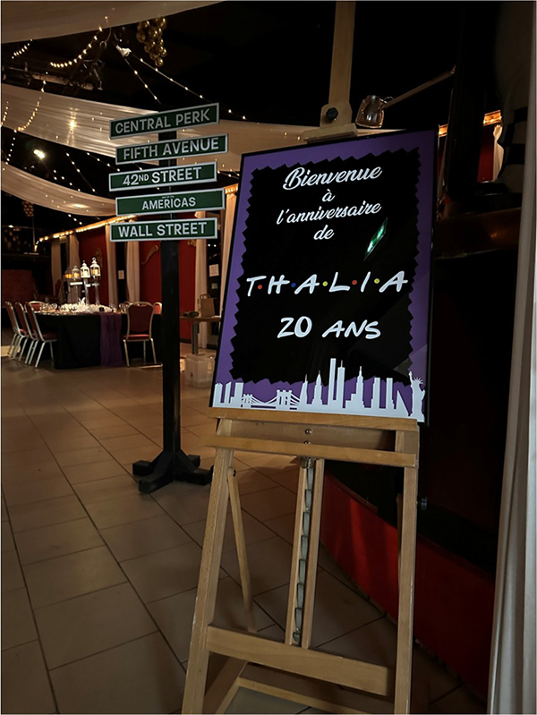 Panneau de bienvenue