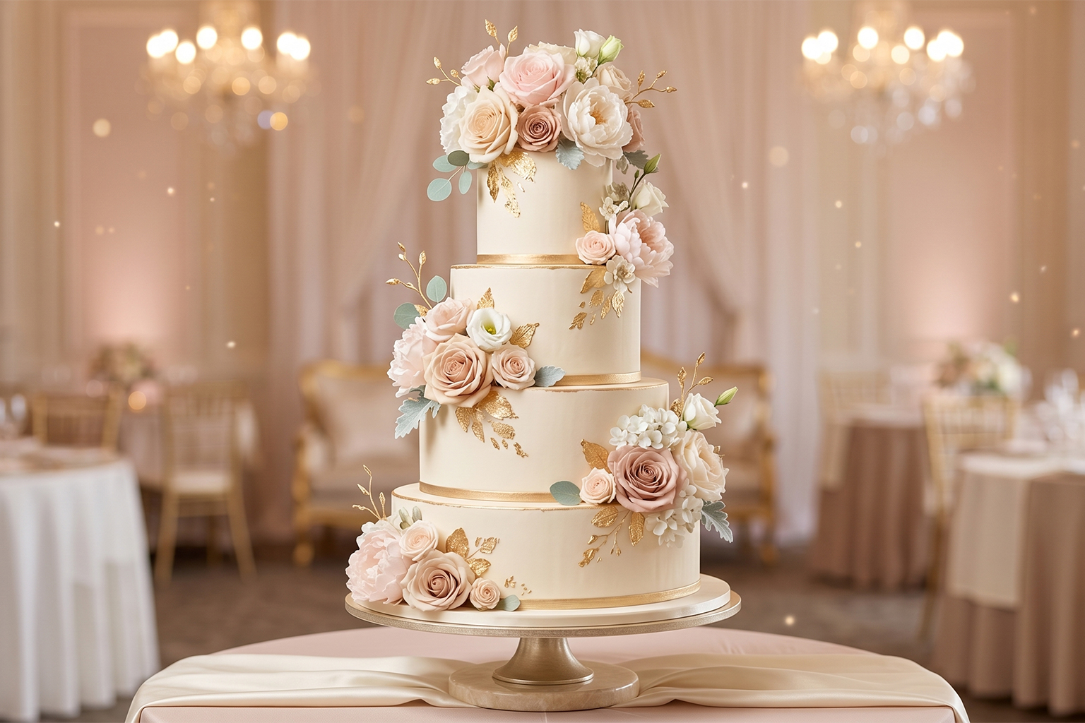 Wedding cake élégant