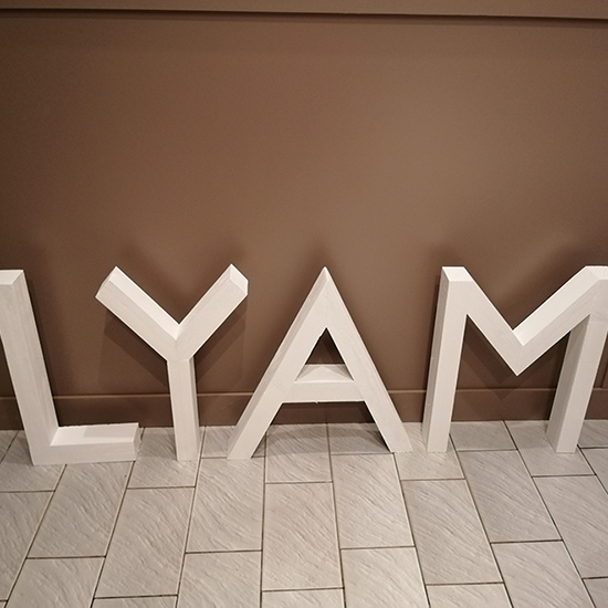 Prénom en bois 3D